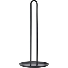 Mey İthalat Havlu; Singles Kağıt Tutucu, Ayakta, Metal Kağıt Tutucu, Çap 14,5 Cm, Yükseklik 32 Cm, Siyah