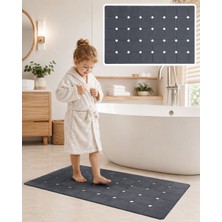 Veylora 34 Aqua Luxe Vantuzlu Duş Kaydırmaz Katlanır Banyo Paspası 45X70