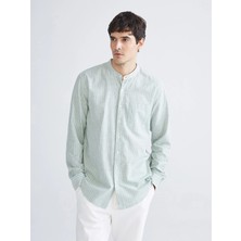 Lc Waikiki Yeni Sezon Regular Fit Hakim Yaka Erkek Çizgili Poplin Gömlek