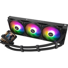 Thermalrlght Thermalright Tr Fw 360 Siyah Argb Cpu Sıvı Soğutma, 360 Aıo Soğutma, IPS 320X240 Çözünürlüklü LCD Ekran, 2,4 Inç IPS Ekran, Amd/ıntel Liquid Için Sıvı Cpu Soğutucusu Cpu Soğutucusu: LGA18