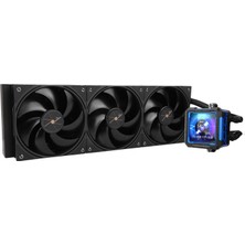 Thermalright Fw Pro 360 SIYAH-360MM Aıo Cpu Sıvı Soğutucu, 2,73 Inç IPS LCD Ekran, 320*320 Çözünürlük, Am4/am5/ıntel LGA1700/1851/115X/1200 Için