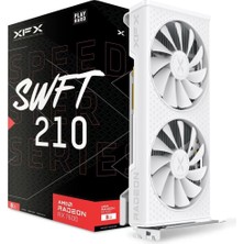 Xfx Speedster SWFT210 Radeon Rx 7600 Ekran Kartı Beyaz, 8 GB Gddr6 HDMI 3xdp, Amd Rdna 3 RX-76PSWFTWY