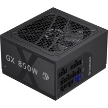 Gamemax Gx 850GF Güç Kaynağı Pc 850W Tam Modüler Atx 3.0, 12V 2x6 Kablo ve Pcıe 5.0 Desteği, 80 Plus Gold, Tamamen Katı Kapasitörler, 120 mm Fdb Fan, Kabartmalı Düz Bakır Kablo, 10 Yıl Garanti, Siyah