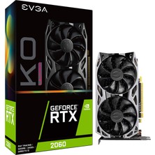 Evga Geforce Rtx 2060 Ko Ultra Oyun, 06G-P4-2068-KR, 6 GB Gddr6, Çift Fan, Metal Arka Plaka