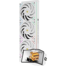 Thermalright Wonder Vision 360 Ub Argb Beyaz Aıo Cpu Sıvı Soğutucu, Am5/ıntel LGA1851/1700 Için, 2400X1080 Çözünürlüklü 6,67 Inç 3D Kavisli Ekran, Manyetik Panel Ekran, 3d/2d Video Desteği
