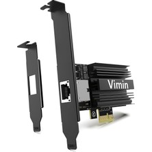 Vımın 10G Pcıe4.0×1 Ağ Kartı, Marvel AQC113 Denetleyici, Windows/windows Server/linux/vmware Için Pcı Express X1, X4, X8, X16, 10G Nıc RJ45 Bağlantı Noktası ile Uyumlu 10 GB Base-T Ethernet Adaptör Ka