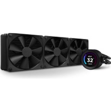 Nzxt Kraken Serisi - Aıo Cpu Sıvı Soğutucu - Özelleştirilebilir LCD Ekran - Yüksek Performanslı Fan - Intel® ve Amd® Soketleriyle Uyumlu - Elite 360 ​​- Siyah
