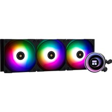 Thermalright Frozen Notte 360 ​​​​black Argb V2 Sıvı Soğutmalı Cpu Soğutucu, 360 Cpu Soğutucu Özellikleri, 3×120MM Pwm Fan, S-Fdb Rulman, Amd/am4'e Uygun, Intel Lga 1700/1150/1151/1200/2011/2066