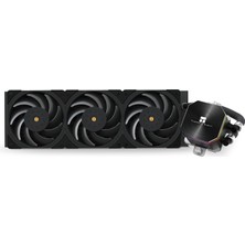 Thermalright Frozen Edge 360 ​​​​siyah Sıvı Cpu Su Soğutucusu, 120 mm Pwm Fanlı, 360 Siyah Soğuk Sıra Özelliği, Amd/am4/am5 Için Entegre Su Soğutucusu, Intel LGA1700/1150/1151/1200/1851