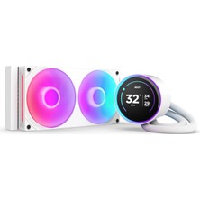 Nzxt Kraken Elite 240 Rgb - 240MM Aıo Cpu Soğutucu, LCD - Beyaz