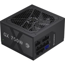 Gamemax Gx 750GF Güç Kaynağı Pc 750W Tam Modüler Atx 3.0, 12V 2x6 Kablo ve Pcıe 5.0 Desteği, 80 Plus Gold, Tamamen Katı Kapasitörler, 120 mm Fdb Fan, Kabartmalı Düz Bakır Kablo, 10 Yıl Garanti, Siyah