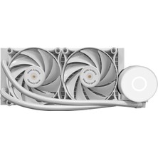 Mars Gaming ML-PRO240, Profesyonel Cpu Sıvı Soğutması, Tdp 450W, 2 Ultra Sessiz Fdb Fanı, Beyaz Aydınlatma Halkalı Opti-Chamber Pompası, Evrensel Çoklu Soket, Beyaz