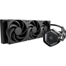 Cooler Master Masterliquid 360 Atmos Stealth Cpu Su Soğutucusu - Aıo Sıvı Soğutma Sistemi (Tdp 300W), Çift Odacıklı Pompa, Önceden Monte Edilmiş Black Mobius 120 Fanlar, LGA1851/1700 ve Am5/am4 Braket
