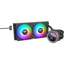 Thermaltake | TH240 V2 Ultra Ex Argb Senkronizasyonu | 240MM Aıo Cpu Sıvı Soğutma | 2,1" Tft-Lcd (480X480) | Magforce 2.0 Hızlı Bağlantı | 2x CT120 Ex Argb Senkronizasyon Pwm | Çok Sessiz | Intel Lga1