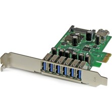 Startech.com 7 Bağlantı Noktalı Pcı Express USB 3.0 Kartı - Pcıe USB 3.0 (Süper Hızlı) Arayüz Kartı / Denetleyici 6 x Harici ve 1 x Dahili