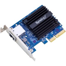 Synology E10G18-T1 10GB Nw Kart W 10GBASE-T Bağlantı Noktaları, Siyah/mavi