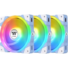 Thermaltake Swafan EX12 Argb | Değiştirilebilir Fan Kanatları | Ters Çevrilebilir Hava Akışı | Yüksek Basınçlı Fan Kanatları | Hydrangea'nın 25 Yıllık Sınırlı Üretimi | 3'lü Paket