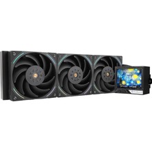 Thermalright Mjolnir Vision 360 Argb Siyah Cpu Aıo Soğutucu, 320*240 Çözünürlüklü IPS LCD Ekran, Am5 ve Lga 1700/1851 Için, 3,5 Inç Ayrılabilir Ekranla Güçlü 360 Özellikli Sıvı Soğutma