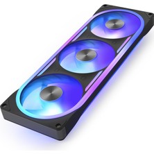Nzxt F360U Ultra - 360 mm Tek Çerçeveli Çok Bölgeli Rgb Fan - Siyah