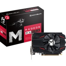 Maxsun Grafik Kartları Amd Radeon Rx 550 Ekran Kartı 4 GB Ekran Kartı Itx Bilgisayar Pc Oyun Gpu, 128-BIT Directx 12 Pcı Express X16 3.0 Dvı-D Çift Bağlantı, Hdmı, Displayport