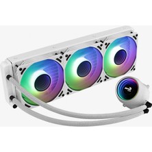 Aero Cool Aerocool MIRAGEL360W, Cpu Sıvı Soğutma, 3x Fan 12CM Argb, Tdp 550W, Beyaz