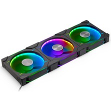 Phanteks D30 Pwm Normal Hava Akışı, D-Rgb Fanlar, 3'lü Paket - 140 Mm, Siyah