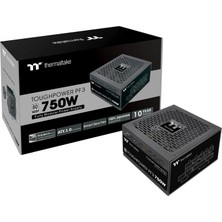 Thermaltake Toughpower Pf3 750W Nesil 5 | Atx3.0 | Pcıe Gen 5'e Hazır | Akıllı Sıfır Fan | 80 Artı Platin | Tamamen Modüler