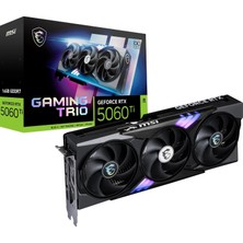 MSI Msı Geforce Rtx 5060 Ti 16G Gaming Trio Oc - 16 GB Gddr7 (28 GBPS/128 Bit), Pcıe 5, Güçlendirme: 2647 Mhz, HDMI 2.1b, Displayport 2.1b