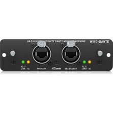 Behringer 64X64 Kanallı Audinate Dante Aoıp Ağı Için Behringer Wıng-Dante Wıng Genişletme Kartı