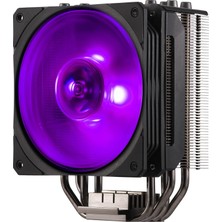 Cooler Master Hyper 212 Rgb Black Edition Cpu Soğutucusu, LGA1700 Braketi, Kanatlı 4 Doğrudan Temaslı Isı Borusu, SF120R Rgb Fan, Isteğe Bağlı Itme-Çekme Fan Yapılandırmasına Sahip Işlemci Fanı