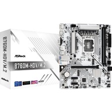 Asrock Carte Mère B760M-HDV/M.2 Ddr5 (Intel Lga 1700) Mikro Atx