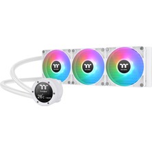 Thermaltake TH360 V2 Ultra Argb Sync Aıo Sıvı Soğutma 360 mm - 2,1" LCD 480X480, 3x CT120 Argb Beyaz Pwm, Tt Rgb Plus 2.0, Intel LGA1851/1700 ve Amd Am5/am4, Beyaz