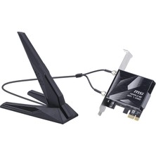 MSI Msı Masaüstü Bilgisayarlar Için Msı Herald Wifi 7 Pcıe Kartı BE9400 Tri-Band, Bluetooth 5.4, 6ghz, Mlo, 320MHZ, 5.8gbps