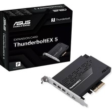 Asus Thunderboltex 5 Genişletme Kartı, Pcıe 4.0, 2x Thunderbolt 5 [usb-C], 3x Mini Displayport Girişi, 120 Gbps'ye Kadar Bant Genişliği