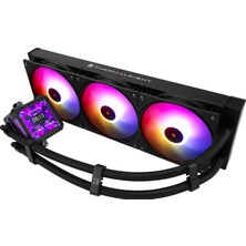 Thermalrlght Thermalright Tr Fw Pro 360 Argb Siyah Cpu Su Soğutucusu, Pwm Fanlı, 2000RPM, 2,73 Inç Manyetik IPS LCD Ekran, 320*320 Çözünürlük, Am5/ıntel 1851/1700 Için