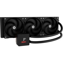 Enermax Lıqmax Iv 360 mm Aıo Cpu Sıvı Soğutma|çift Odacıklı|tdp 380W+|INTEL Lga 1851/1700/115X/2066| Amd Am5/am4 | Dijital Ekran | 3x 120 Pwm Performans Akış Fanı | ELC-LMIV360-SF