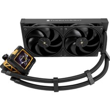 Thermalright Fw 240 Siyah Cpu Sıvı Soğutma, 2 Pwm Fanlı, IPS 320*240 Çözünürlüklü LCD Ekran, 240 Aıo Soğutma, Amd/ıntel Pc Için Sıvı Cpu Soğutucu Aio Soğutucu: AM4/AM5/LGA1700/1851
