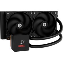 Enermax Lıqmax Iv 240 mm Aıo Cpu Sıvı Soğutma|çift Odacıklı|tdp 360W+|INTEL Lga 1851/1700/115X/2066| Amd Am5/am4 | Dijital Ekran | 2x 120 Pwm Performans Akış Fanı | ELC-LMIV240-SF