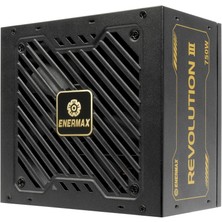 Enermax Devrimi Iıı 750 Watt | Tam Modüler Atx 3.1 Güç Kaynağı | Pcıe 5.1 | 80 Artı Altın | Fısıltı Sessizliğinde 120 mm Fdb Fan | 105°C Japon Kapasitörleri | ERV750G-AHG-MAC