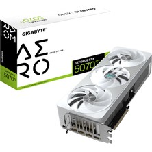 Gigabyte Geforce Rtx 5070 Ti Aero Oc 16G Ekran Kartı - 16 GB Gddr7, 256 Bit, Pcı-E 5.0, 2588 Mhz Çekirdek Saat Hızı, 3 x Dp 2.1A, 1 x HDMI 2.1b, Nvıdıa Dlss 4, GV-N507TAERO OC-16GD