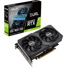 Asus Geforce Dual Rtx 3050 8gb Oc Sürümü Oyun Ekran Kartı (Nvıdıa Ampere, Gddr6 Bellek, Pcıe 4.0, 1x HDMI 2.1, 3x Displayport 1.4A, DUAL-RTX3050-O8G)