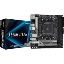 Asrock A520M-ITX/AC, 3. Nesil Amd Am4 Ryzen™ / Geleceğin Amd Ryzen™ Işlemcileri (3000 ve 4000 Serisi) Anakartlarını Destekler.