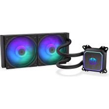 Endorfy Navis F240 Argb - Aıo Sıvı Soğutma 240 Mm, 2x Fluctus 120 mm Pwm Argb Fanlar, Seramik Yataklı Pompa, Amd Am4/am5 ve Intel LGA1700/1851/2011 Için Cpu Soğutucusu, Siyah