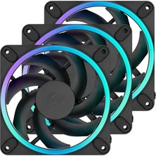 Fractal Design Fraktal Tasarım Momentum 12 Rgb - Sessiz Pc Kasa Fanı - 120 mm - Argb Gen 2-16 Led'ler - Sıvı Kristal Polimer (Lcp) Kanatlar - Akışkan Dinamik Rulman (Fdb) - Soğutma Performansı - Siyah