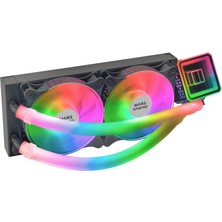 Mars Gaming ML-ULTRA240 Siyah, Sıvı Cpu Soğutma, Tdp 500 W, Sonsuzluk Aynası, 2 Sessiz Fdb Argb Fanı, Argb Tüpleri, Evrensel Çoklu Soket