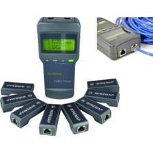 Network Kalea-Informatıque RJ45 Ethernet Ağları Için Profesyonel Test Cihazı. Kablo Bağlantı Şemasını Görüntüler ve 8 Uydulu Kablodaki Arızayı Başlangıcından Itibaren Bulur.