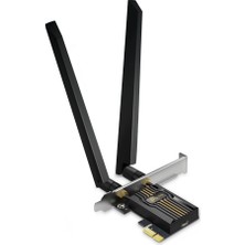 Tp-Link Pc Için Tp-Link Archer TBE552E Wlan Kartı, Tri-Band BE9300 Wi-Fi 7 Bluetooth 5.4 Pcıe Adaptörü, Wpa3, Yalnızca Windows 11 (64 Bit) Için