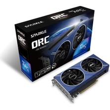 Sparkle Intel Arc A750 Orc Oc Edition Ddr6 HDMI 2200MHZ 8gb Çift Fanlı Ekran Kartı - Mavi