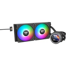 Thermaltake | TH280 V2 Ultra Ex Argb Senkronizasyonu | 280MM Aıo Cpu Sıvı Soğutma | 2,1" Tft-Lcd (480X480) | Magforce 2.0 Hızlı Bağlantı | 2x CT140 Ex Argb Senkronizasyon Pwm | Çok Sessiz | Intel Lga1
