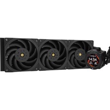Thermalright Core Vısıon 360 Siyah Cpu Aıo Soğutucu, 480 * 480 Çözünürlüklü IPS LCD Ekran, Am5 ve Intel 1700/1851 Için, 2,1 Inç Ayrılabilir Ekranlı Güçlü 360 Özellikli Sıvı Soğutmalı Soğutucu